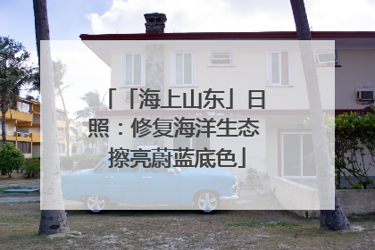 「海上山东」日照：修复海洋生态 擦亮蔚蓝底色