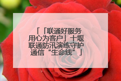 「联通好服务 用心为客户」十堰联通防汛演练守护通信“生命线”
