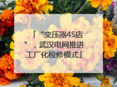 “变压器4S店”，武汉电网推进工厂化检修模式