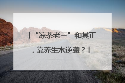 “凉茶老三”和其正，靠养生水逆袭？