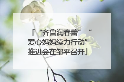 “齐鲁润春蕾”“爱心妈妈续力行动”推进会在邹平召开