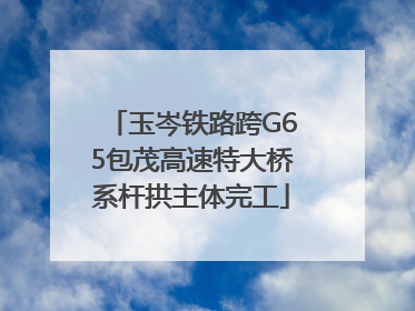 玉岑铁路跨G65包茂高速特大桥系杆拱主体完工