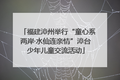 福建漳州举行“童心系两岸·水仙连亲情”漳台少年儿童交流活动