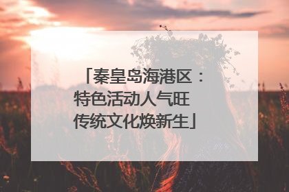 秦皇岛海港区：特色活动人气旺 传统文化焕新生