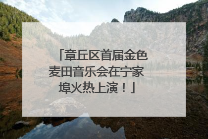章丘区首届金色麦田音乐会在宁家埠火热上演！