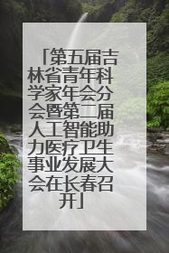 第五届吉林省青年科学家年会分会暨第二届人工智能助力医疗卫生事业发展大会在长春召开