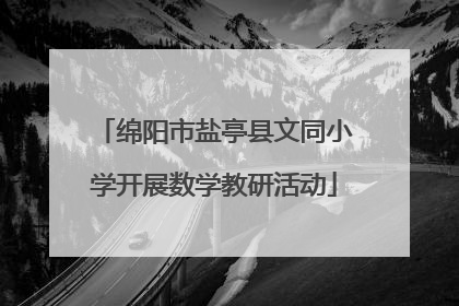 绵阳市盐亭县文同小学开展数学教研活动