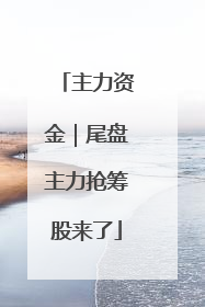 主力资金｜尾盘主力抢筹股来了