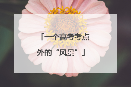 一个高考考点外的“风景”