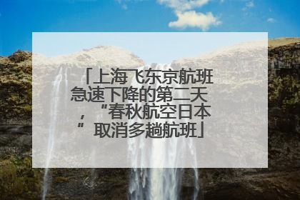 上海飞东京航班急速下降的第二天，“春秋航空日本”取消多趟航班