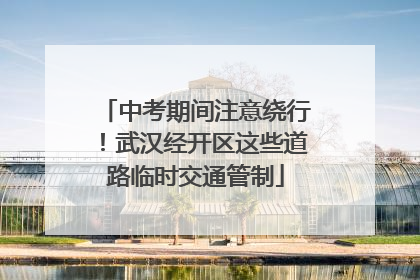 中考期间注意绕行！武汉经开区这些道路临时交通管制