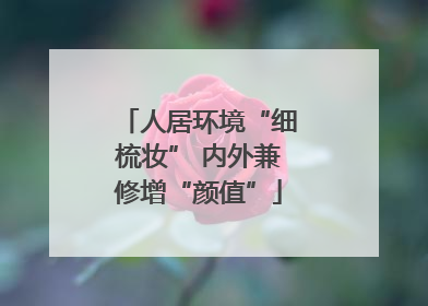 人居环境“细梳妆” 内外兼修增“颜值”