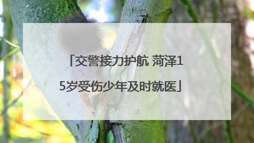 交警接力护航 菏泽15岁受伤少年及时就医
