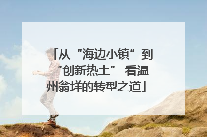从“海边小镇”到“创新热土” 看温州翁垟的转型之道