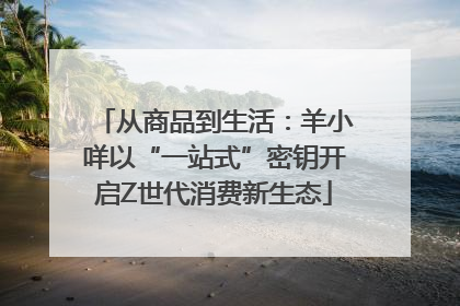 从商品到生活：羊小咩以“一站式”密钥开启Z世代消费新生态