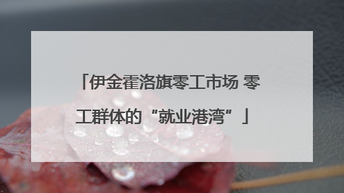 伊金霍洛旗零工市场 零工群体的“就业港湾”
