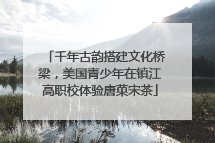 千年古韵搭建文化桥梁，美国青少年在镇江高职校体验唐菓宋茶