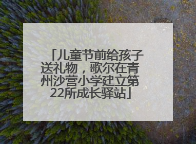 儿童节前给孩子送礼物，歌尔在青州沙营小学建立第22所成长驿站
