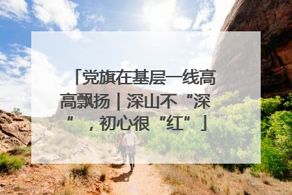 党旗在基层一线高高飘扬｜深山不“深”，初心很“红”