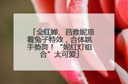全红婵、昌雅妮顶着兔子特效，合体跳手势舞！“妮红灯组合”太可爱