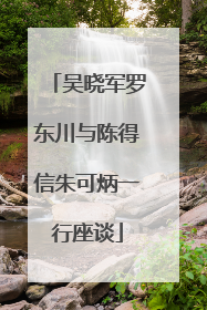 吴晓军罗东川与陈得信朱可炳一行座谈