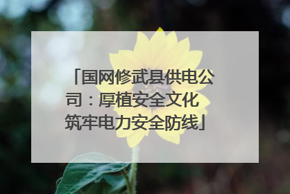 国网修武县供电公司：厚植安全文化 筑牢电力安全防线