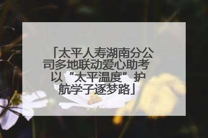 太平人寿湖南分公司多地联动爱心助考 以“太平温度”护航学子逐梦路