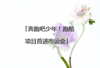 奔跑吧少年！跑酷项目首进市运会