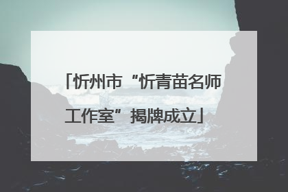 忻州市“忻青苗名师工作室”揭牌成立
