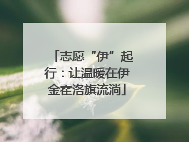志愿“伊”起行：让温暖在伊金霍洛旗流淌