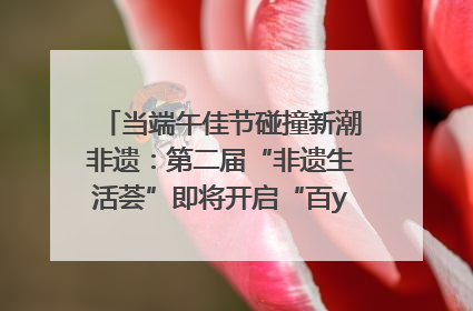 当端午佳节碰撞新潮非遗：第二届“非遗生活荟”即将开启“百young”新章