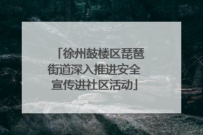 徐州鼓楼区琵琶街道深入推进安全宣传进社区活动