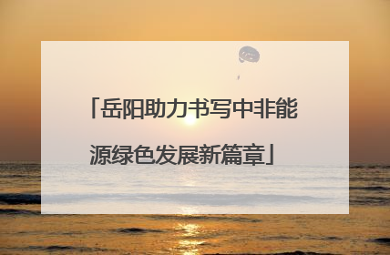 岳阳助力书写中非能源绿色发展新篇章