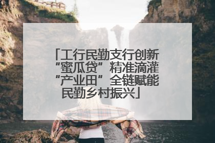 工行民勤支行创新“蜜瓜贷”精准滴灌“产业田”全链赋能民勤乡村振兴