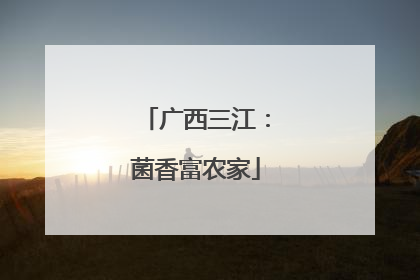 广西三江：菌香富农家
