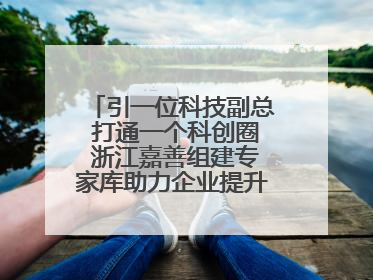 引一位科技副总 打通一个科创圈 浙江嘉善组建专家库助力企业提升自主创新能力