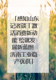 感知山东记者谈丨激活消费新动能 绘就发展新蓝图 济南工业稳产优供