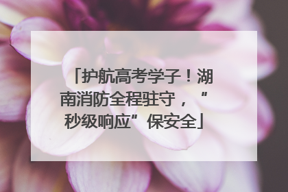 护航高考学子！湖南消防全程驻守，“秒级响应”保安全