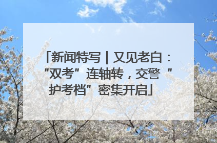 新闻特写｜又见老白：“双考”连轴转，交警“护考档”密集开启