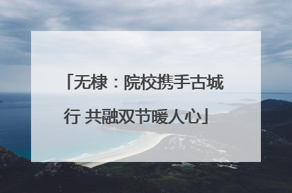 无棣：院校携手古城行 共融双节暖人心
