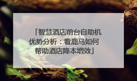 智慧酒店前台自助机优势分析：看鹿马如何帮助酒店降本增效