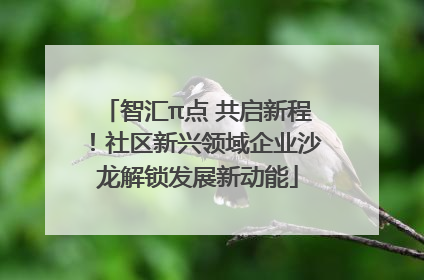 智汇π点 共启新程！社区新兴领域企业沙龙解锁发展新动能