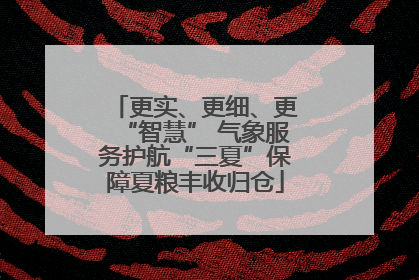 更实、更细、更“智慧” 气象服务护航“三夏”保障夏粮丰收归仓