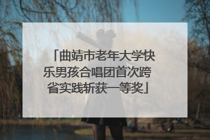 曲靖市老年大学快乐男孩合唱团首次跨省实践斩获一等奖