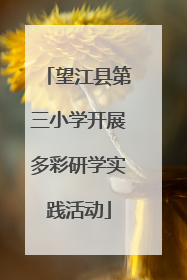望江县第三小学开展多彩研学实践活动