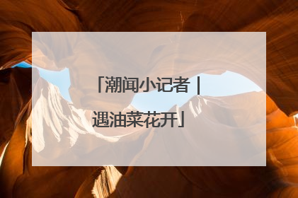潮闻小记者｜遇油菜花开