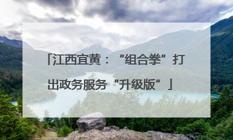 江西宜黄：“组合拳”打出政务服务“升级版”
