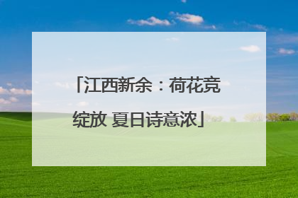 江西新余：荷花竞绽放 夏日诗意浓