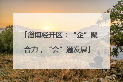 淄博经开区：“企”聚合力，“会”通发展