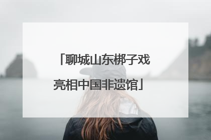聊城山东梆子戏亮相中国非遗馆